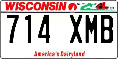 WI license plate 714XMB