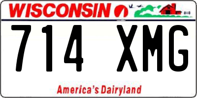 WI license plate 714XMG