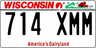 WI license plate 714XMM
