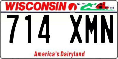 WI license plate 714XMN