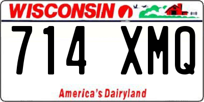 WI license plate 714XMQ