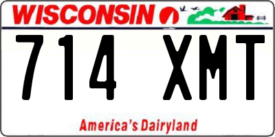 WI license plate 714XMT