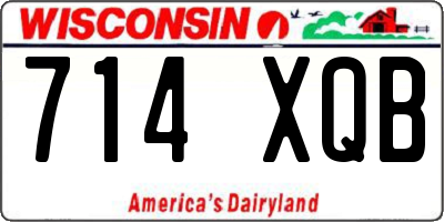 WI license plate 714XQB