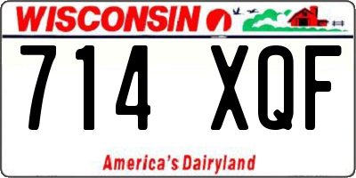 WI license plate 714XQF
