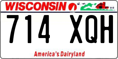 WI license plate 714XQH