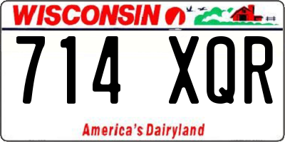WI license plate 714XQR