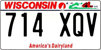 WI license plate 714XQV