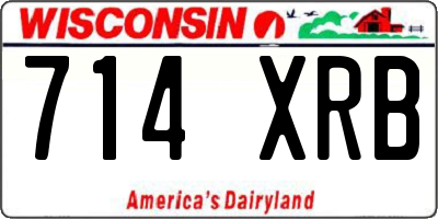 WI license plate 714XRB