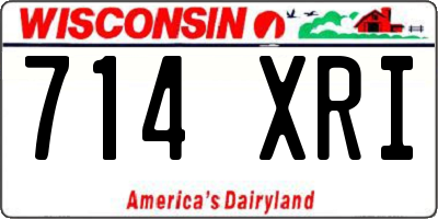 WI license plate 714XRI