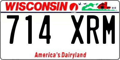 WI license plate 714XRM