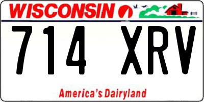 WI license plate 714XRV
