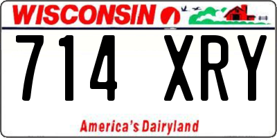 WI license plate 714XRY