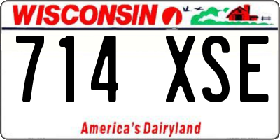 WI license plate 714XSE