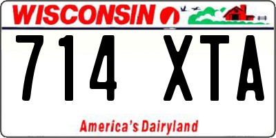 WI license plate 714XTA