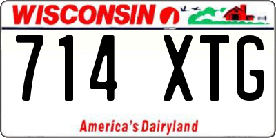 WI license plate 714XTG