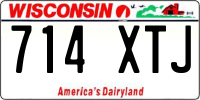 WI license plate 714XTJ