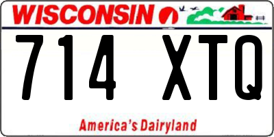 WI license plate 714XTQ