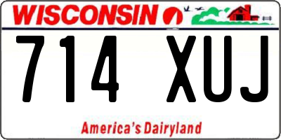 WI license plate 714XUJ