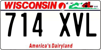 WI license plate 714XVL