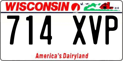 WI license plate 714XVP