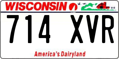 WI license plate 714XVR