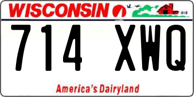 WI license plate 714XWQ