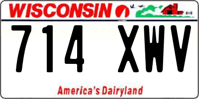 WI license plate 714XWV