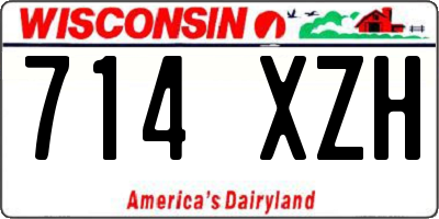 WI license plate 714XZH