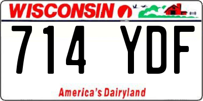WI license plate 714YDF