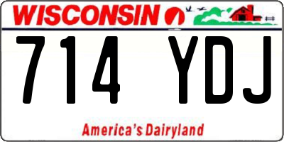 WI license plate 714YDJ