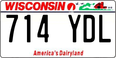 WI license plate 714YDL
