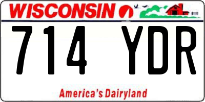 WI license plate 714YDR
