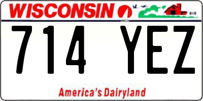 WI license plate 714YEZ