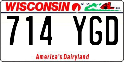 WI license plate 714YGD