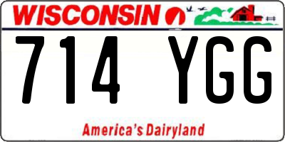 WI license plate 714YGG
