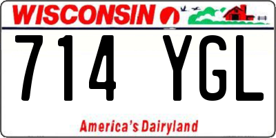 WI license plate 714YGL