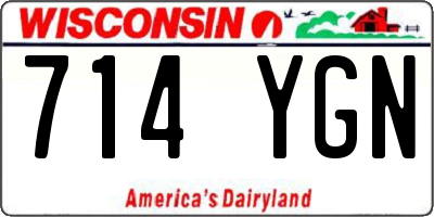 WI license plate 714YGN