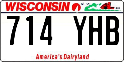 WI license plate 714YHB