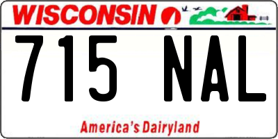 WI license plate 715NAL