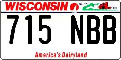 WI license plate 715NBB