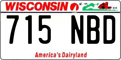WI license plate 715NBD
