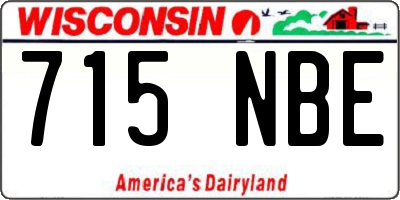 WI license plate 715NBE
