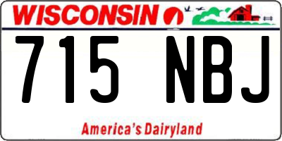 WI license plate 715NBJ