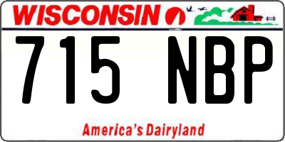 WI license plate 715NBP