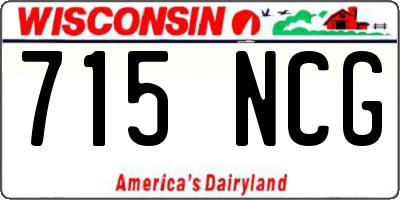 WI license plate 715NCG