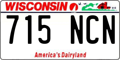 WI license plate 715NCN