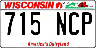 WI license plate 715NCP