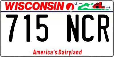 WI license plate 715NCR