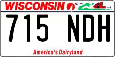 WI license plate 715NDH