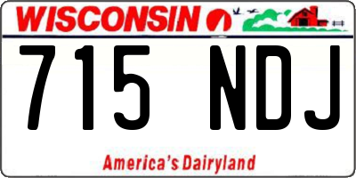 WI license plate 715NDJ